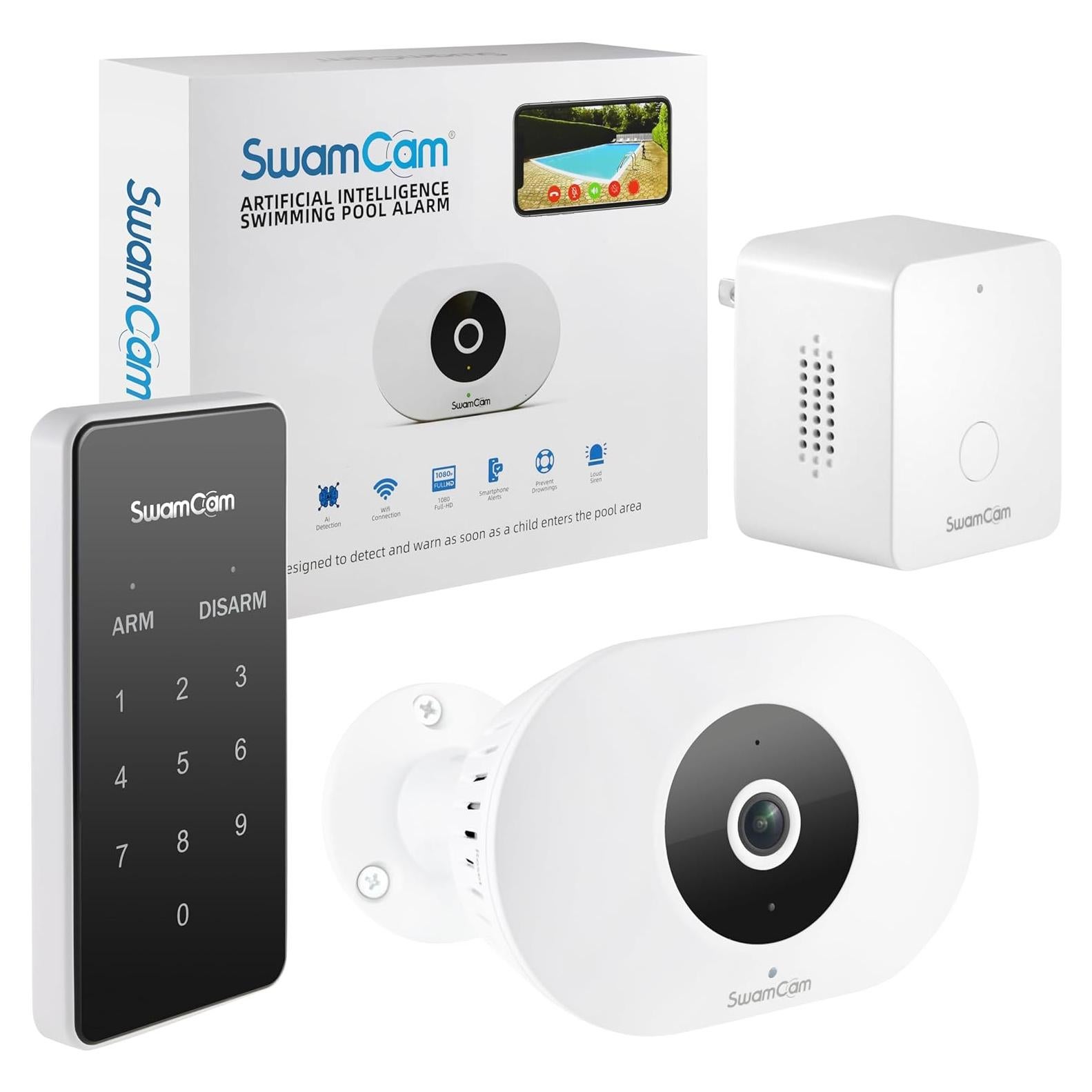 Cámara de Alarma WiFi SwamCam SCCAM2 para Piscinas - Certificada ASTM F2208