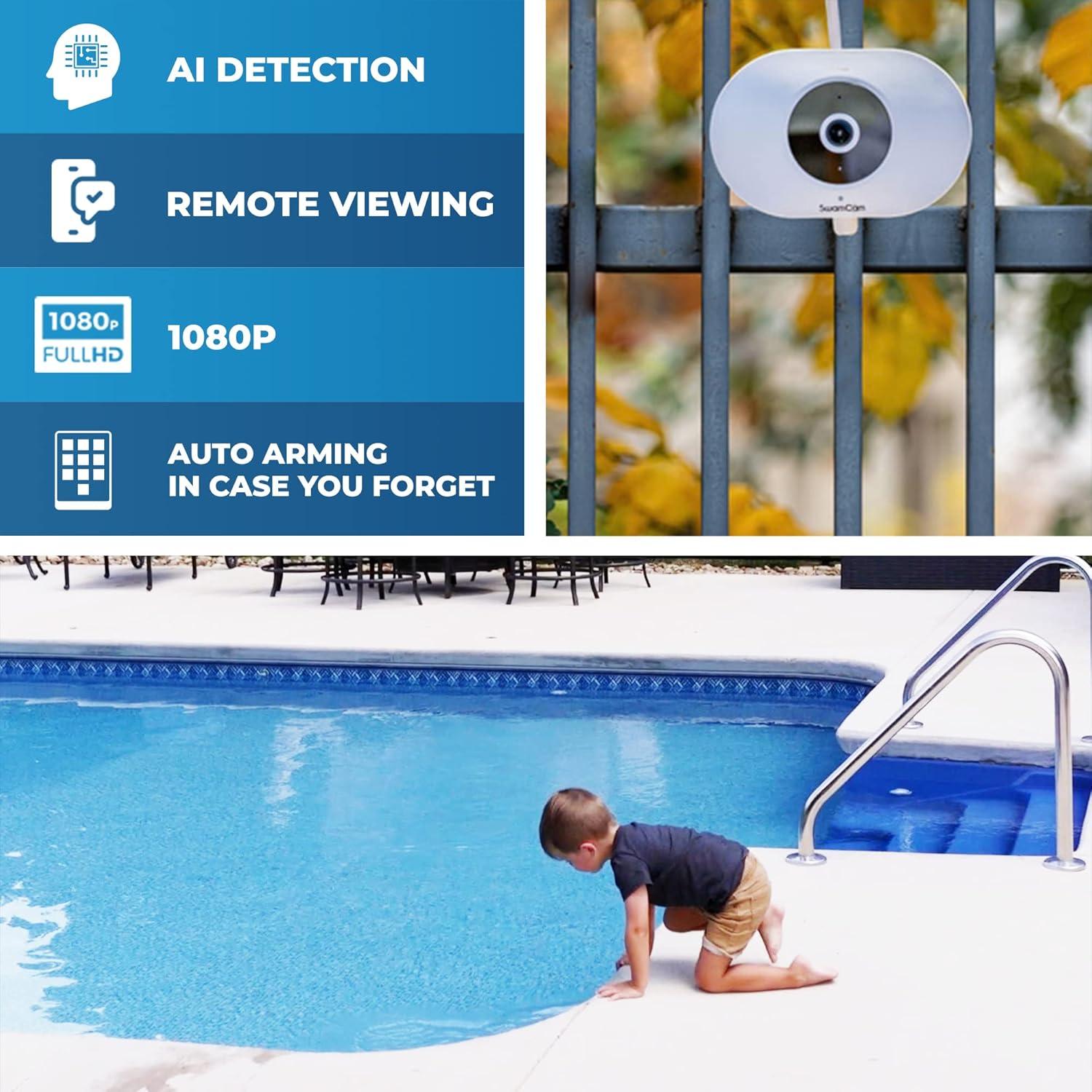 Cámara de Alarma WiFi SwamCam SCCAM2 para Piscinas - Certificada ASTM F2208
