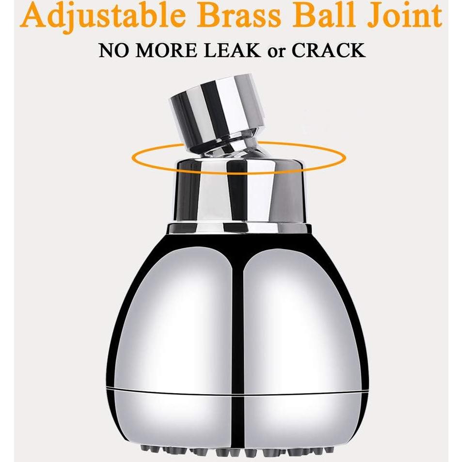 Cabezal de Ducha Aisoso Alta Presión 7.62 cm Cromado