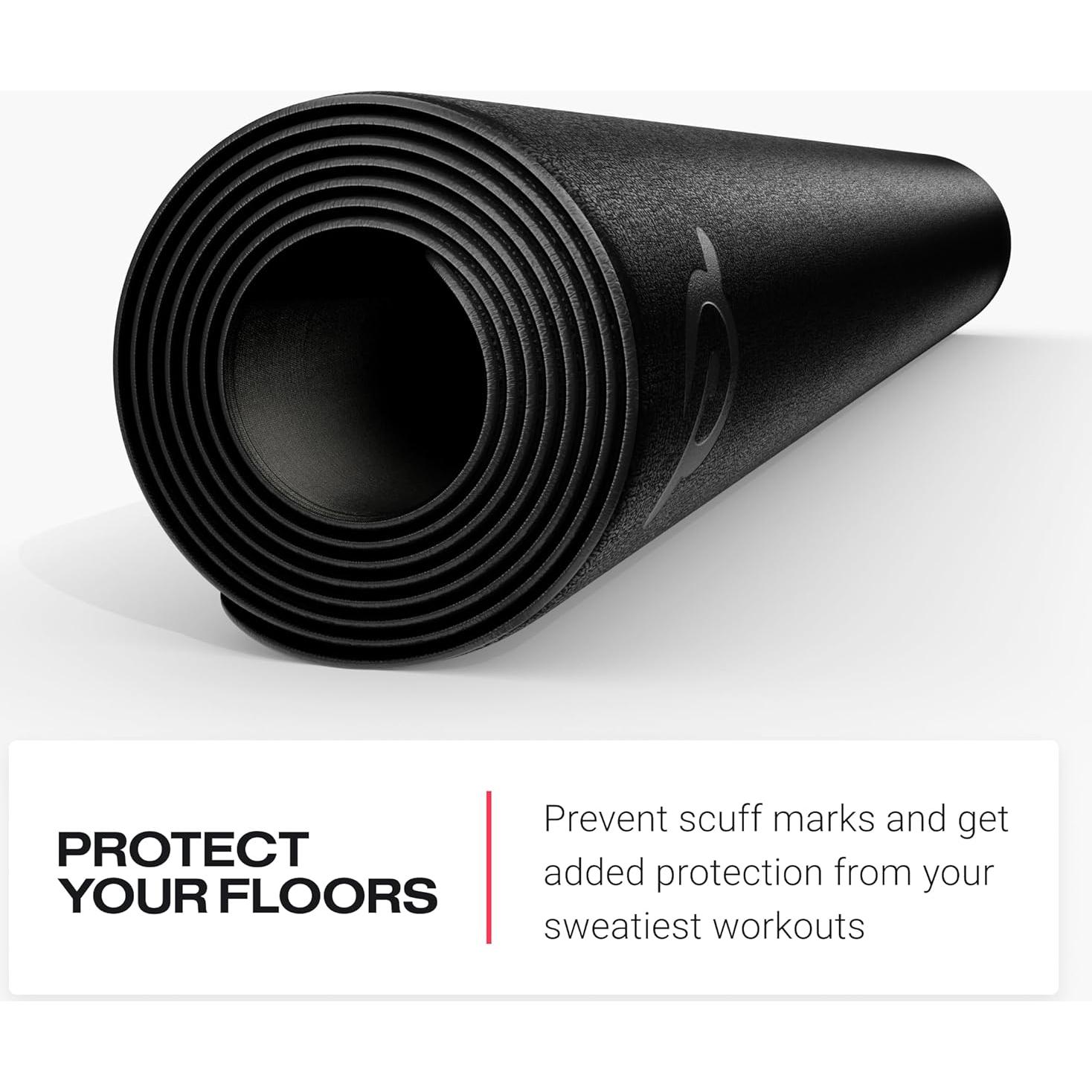 Alfombra Protectora Peloton Row 259 x 81 cm Negra