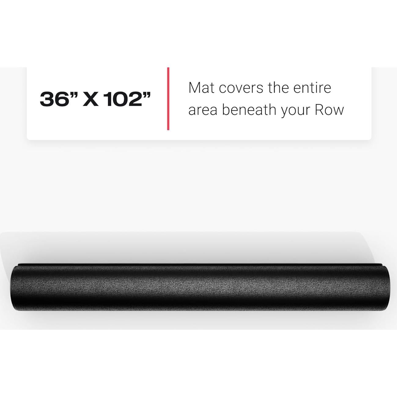 Alfombra Protectora Peloton Row 259 x 81 cm Negra