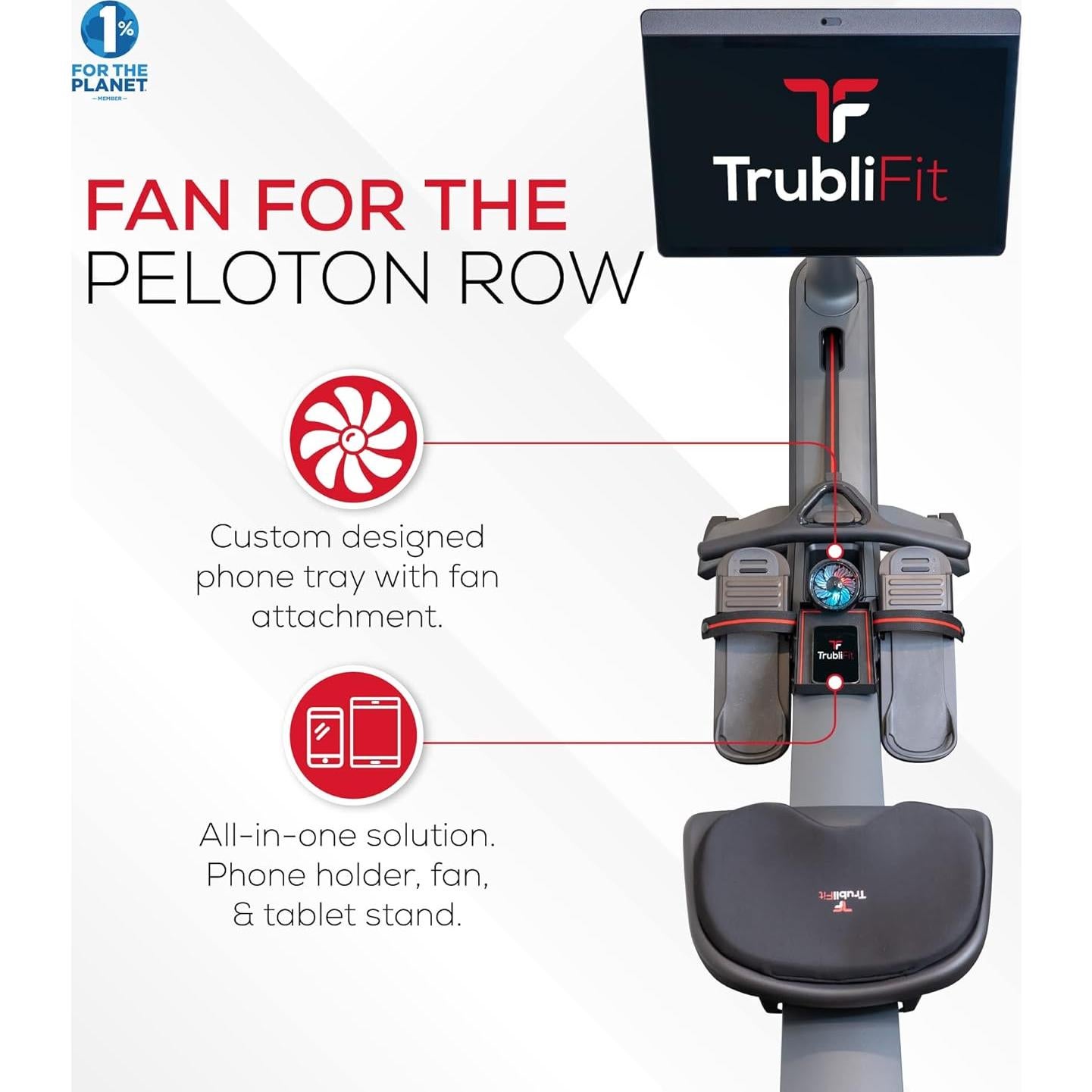 Ventilador para Bicicleta y Cinta Peloton TrubliFit - 3 Velocidades