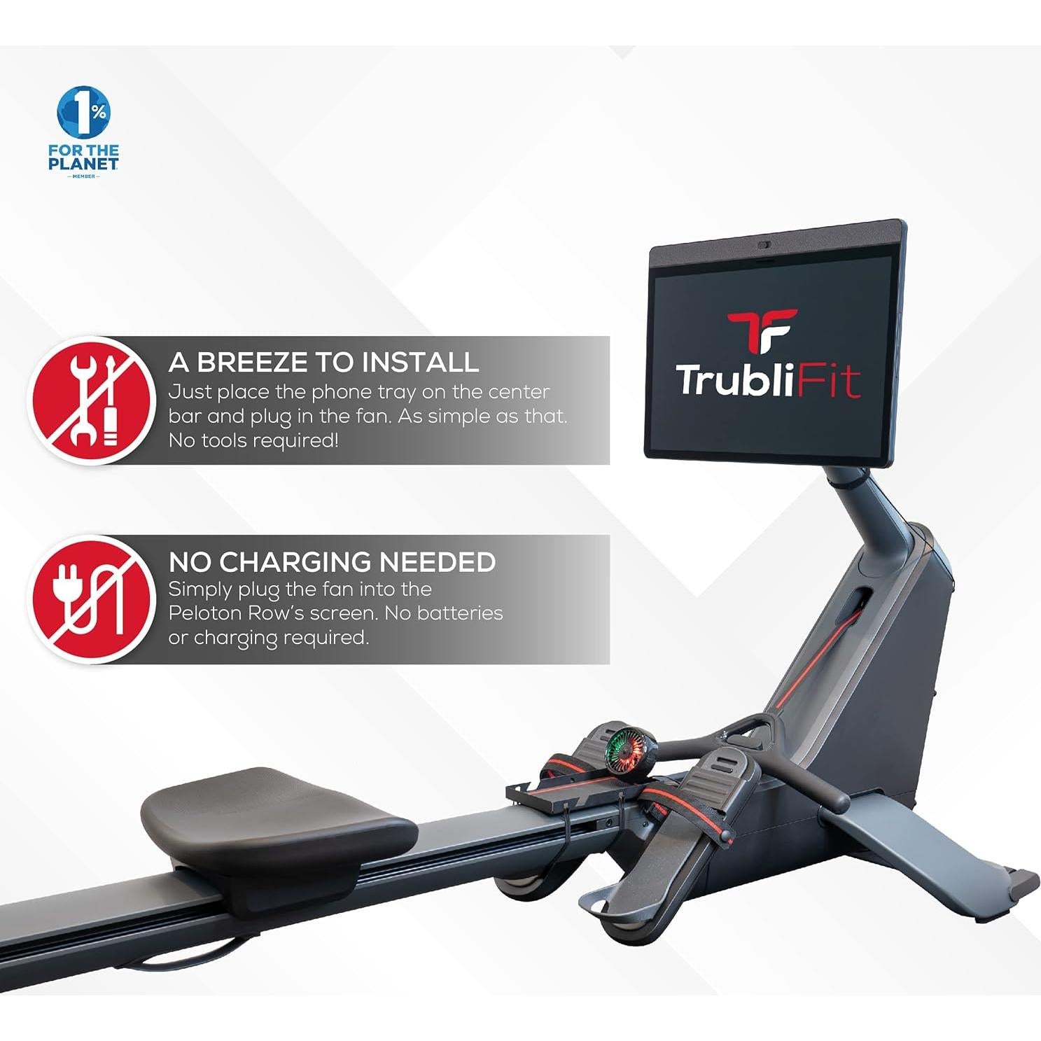 Ventilador para Bicicleta y Cinta Peloton TrubliFit - 3 Velocidades