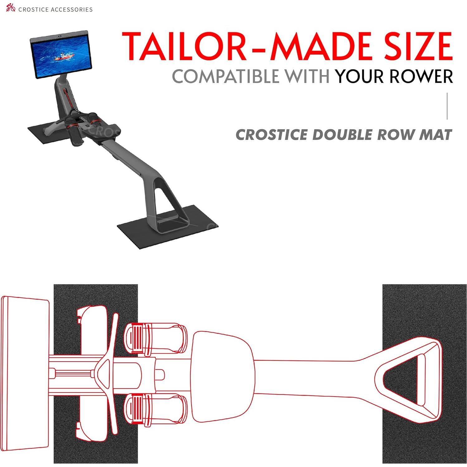 Alfombra Doble Antideslizante Crostice para Bicicleta 30x60 cm