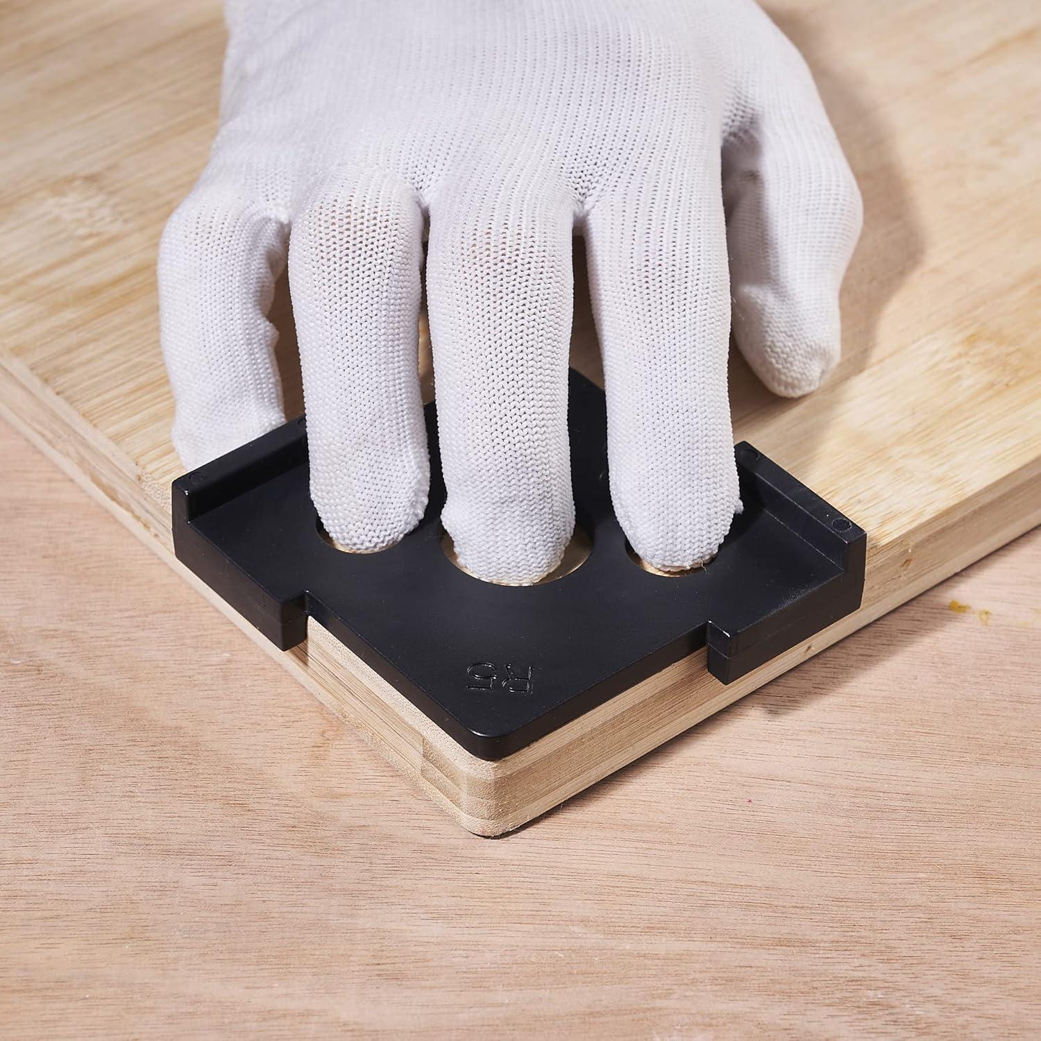 Juego de 4 Plantillas de Router de Radio HERMIT TOOLS - 8 Radios