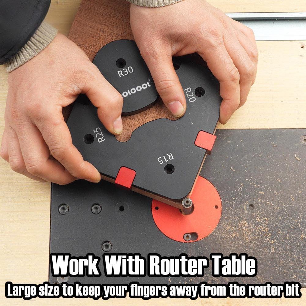 Plantilla de Radio de Esquina Toolcool - Aluminio CNC, 8 Tamaños