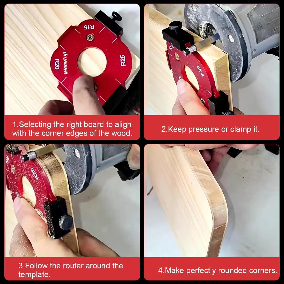 Plantilla de Radio de Esquina IMeanTop - Aluminio 8 Tamaños