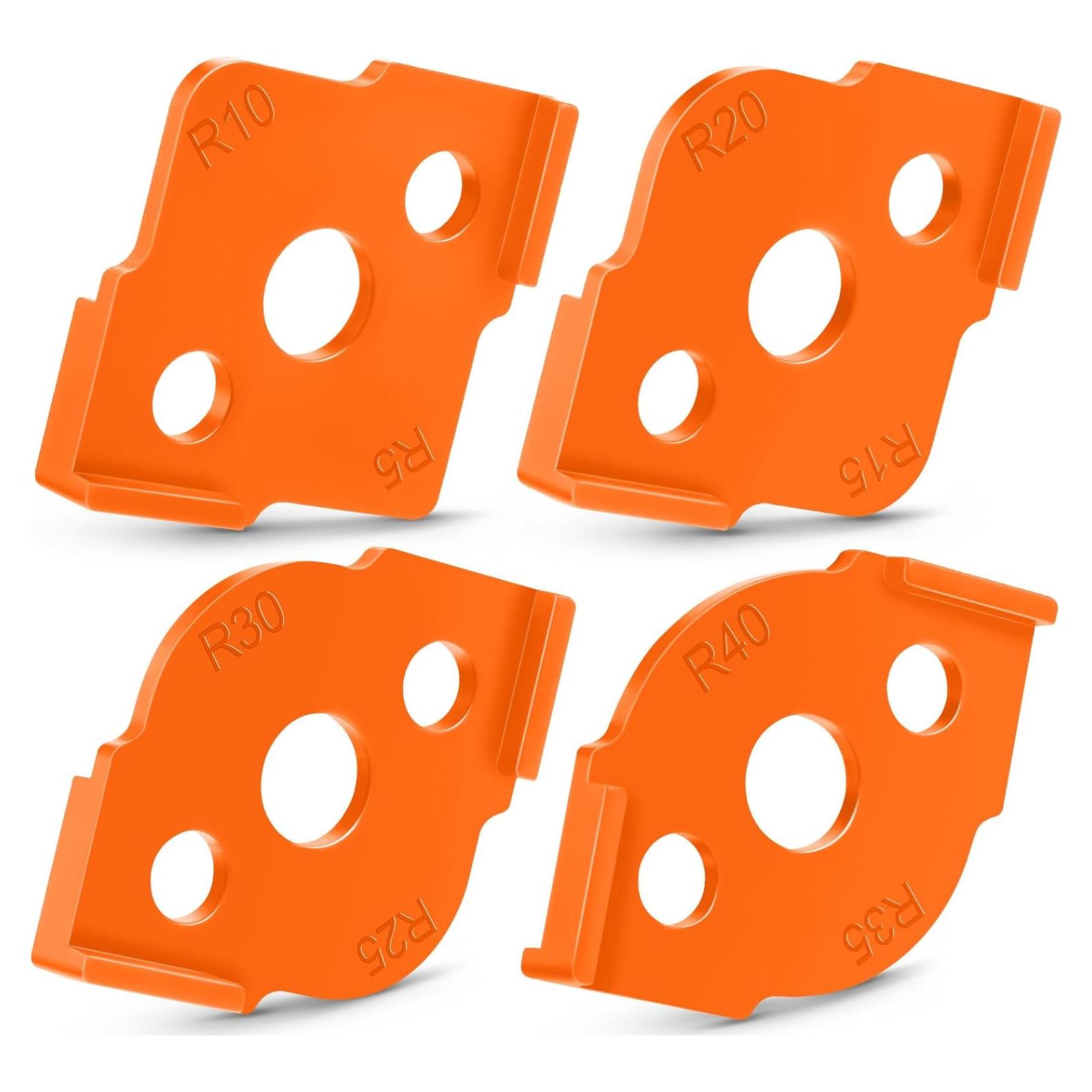 Plantillas de Router de Esquina Xuhal 4 Pcs ABS R5-R40