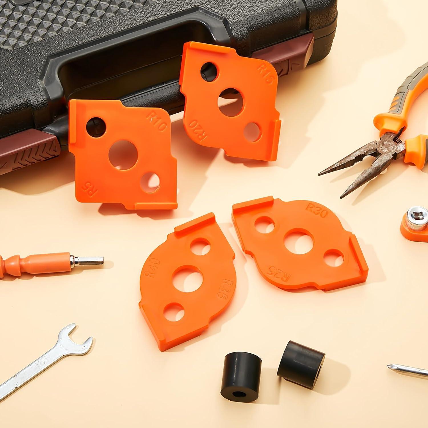 Plantillas de Router de Esquina Xuhal 4 Pcs ABS R5-R40