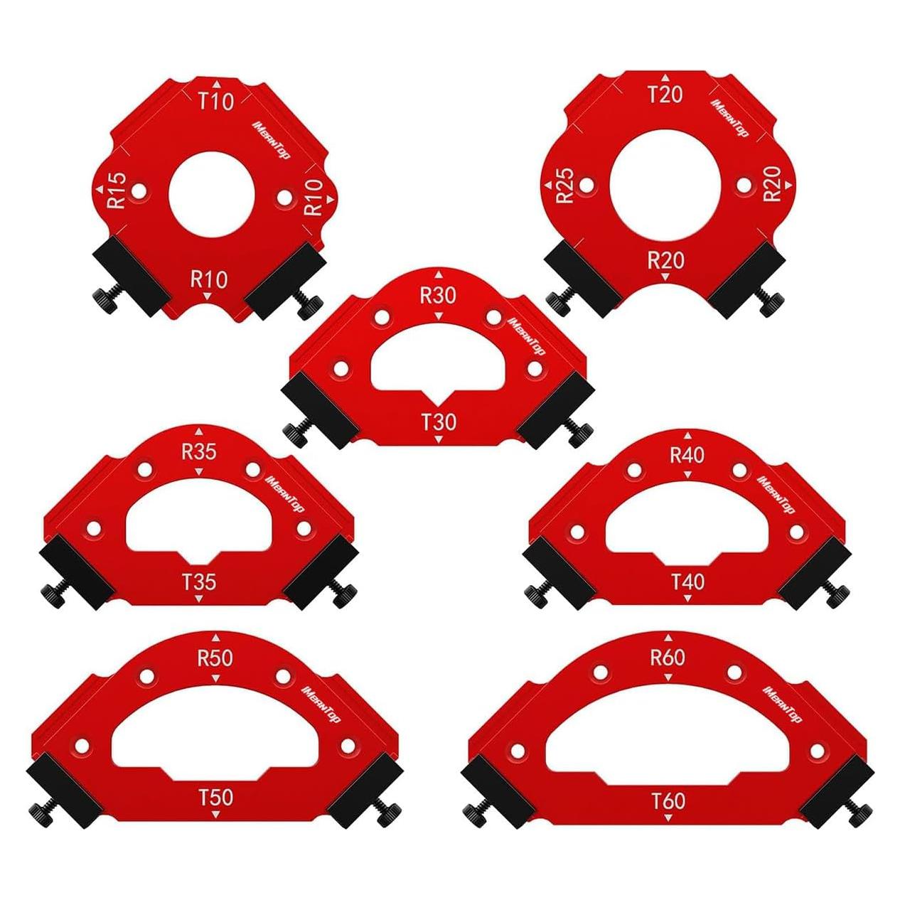 Plantilla de Router Esquina de Aluminio 7 PCS IMEANTop