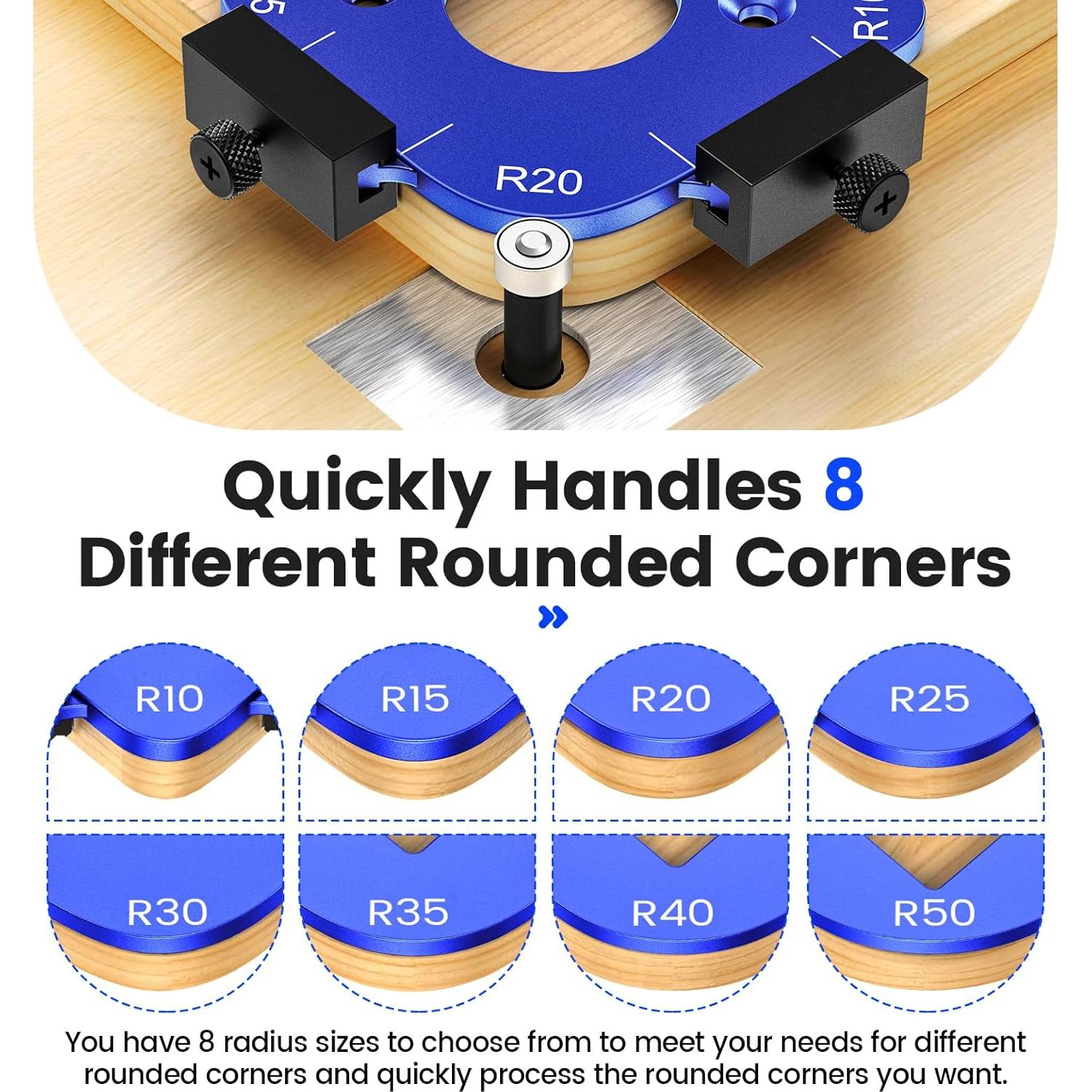 Plantilla de Router de Aluminio Neitra para Bordes Redondeados
