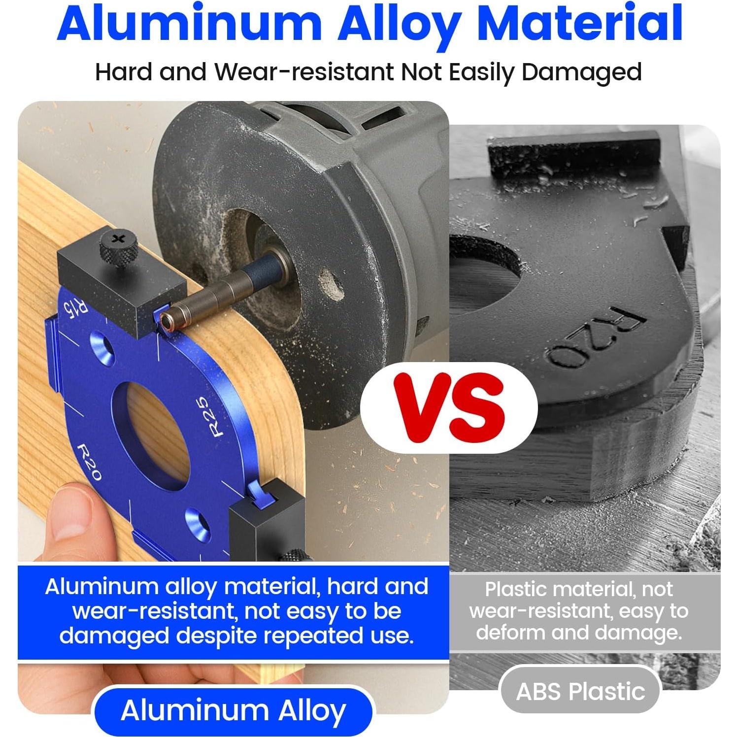 Plantilla de Router de Aluminio Neitra para Bordes Redondeados