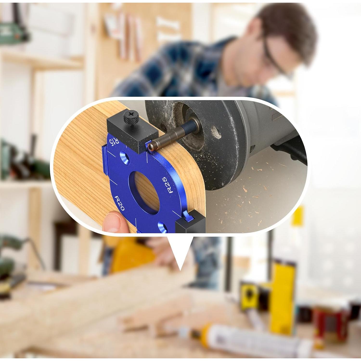 Plantilla de Router de Aluminio Neitra para Bordes Redondeados