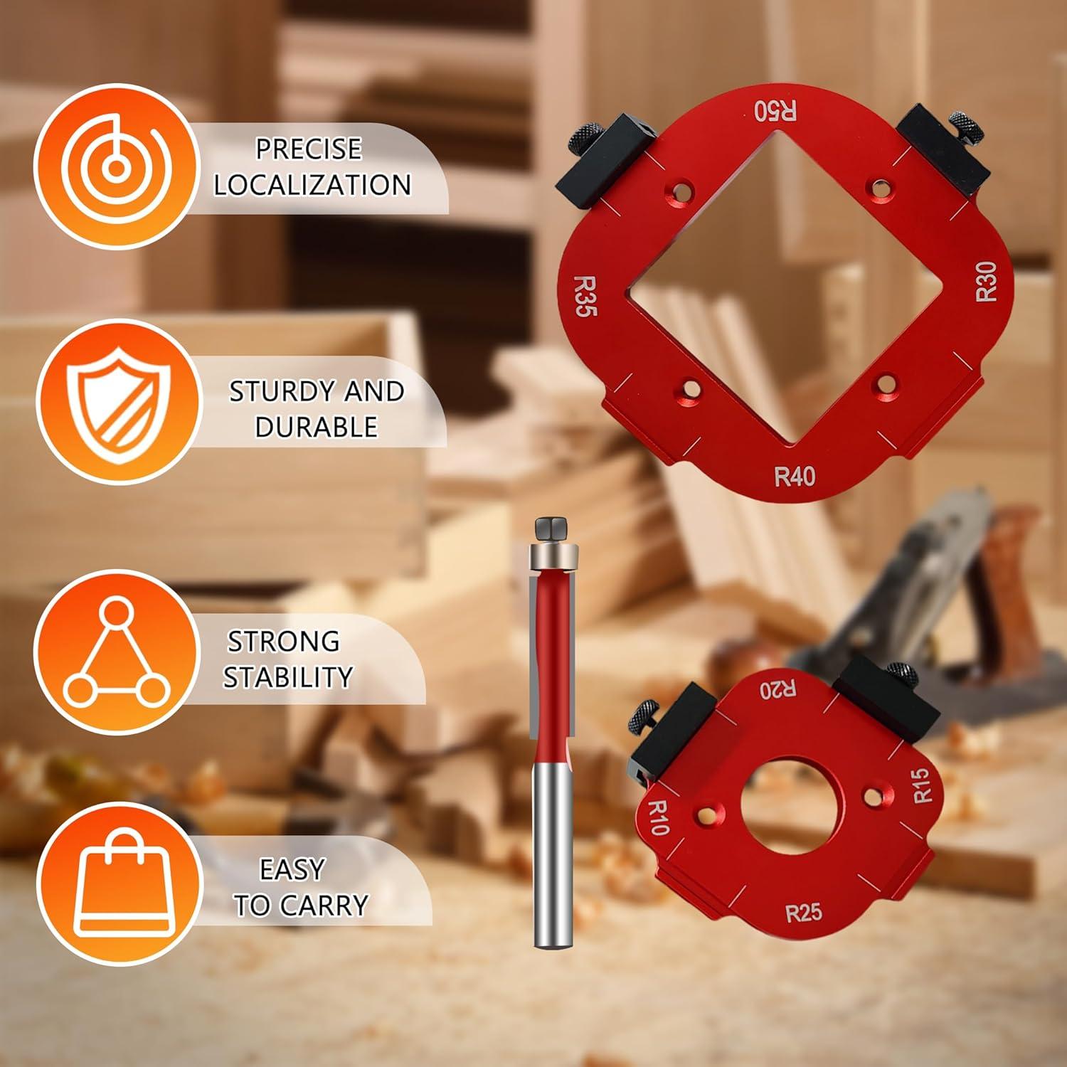 Plantillas de Router de Aluminio ETCYAOXIN para Carpintería