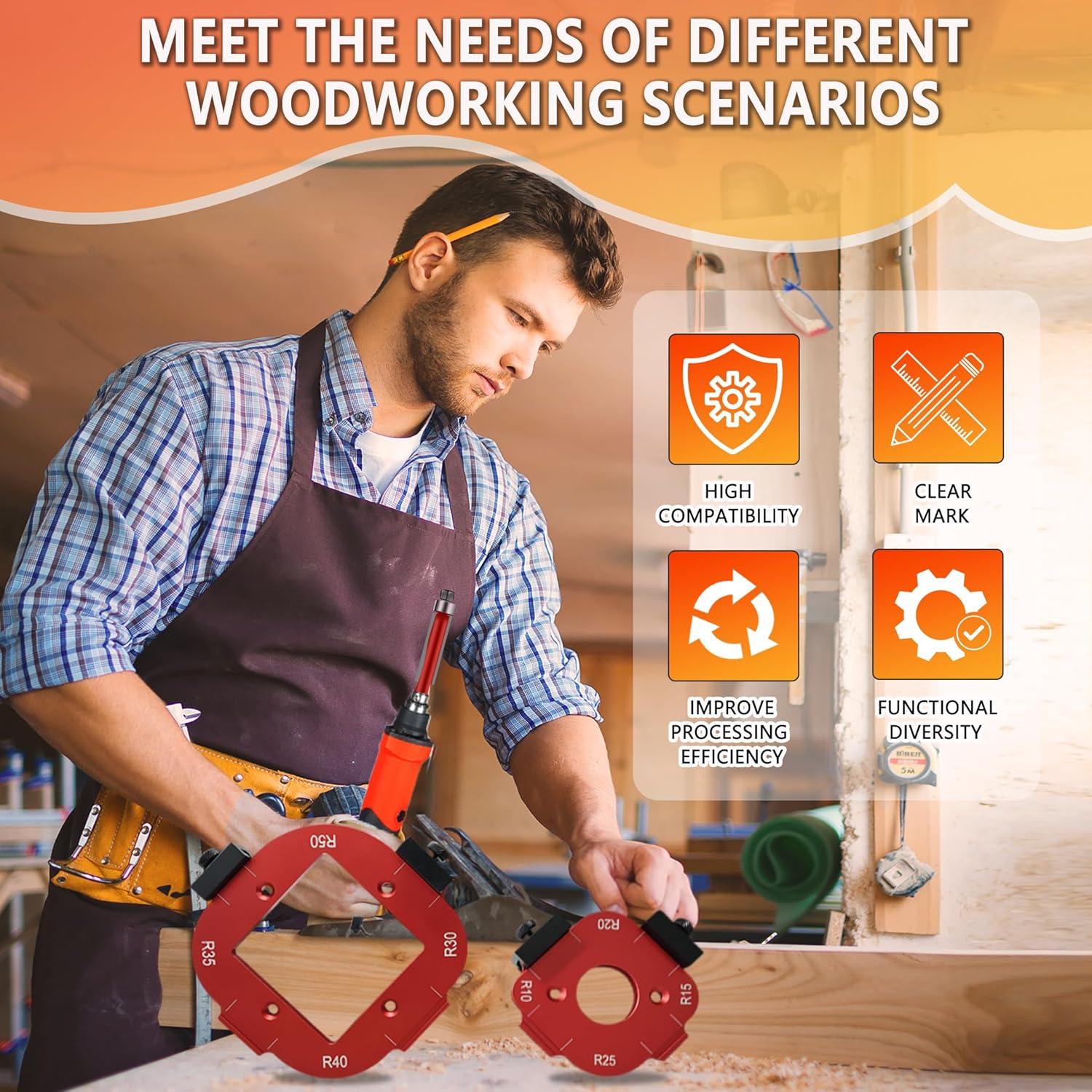 Plantillas de Router de Aluminio ETCYAOXIN para Carpintería