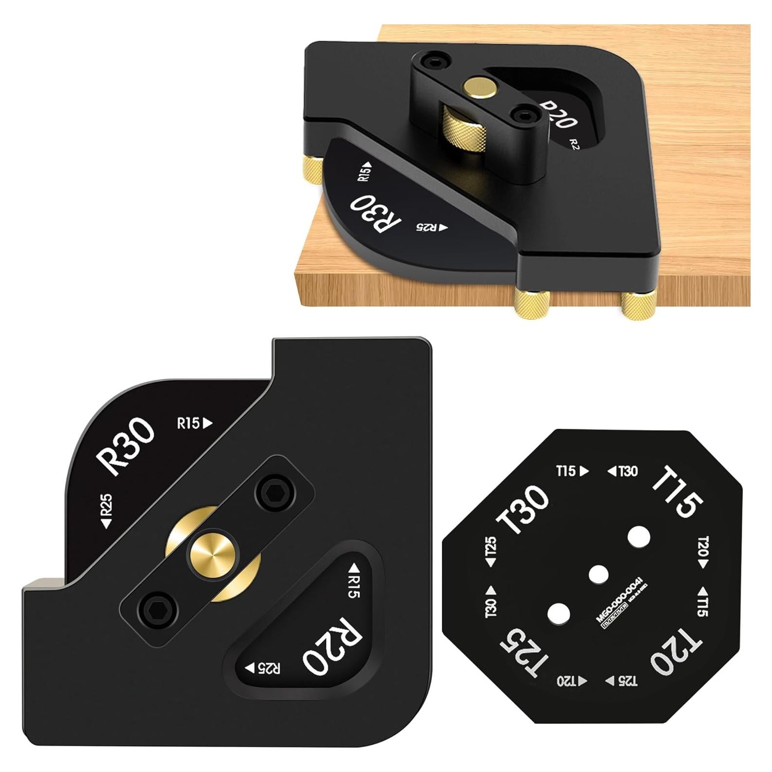 Plantilla de Router Esquina 8 en 1 Aleación Aluminio AmaCielo