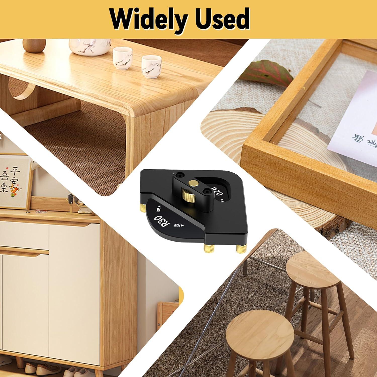 Plantilla de Router Esquina 8 en 1 Aleación Aluminio AmaCielo