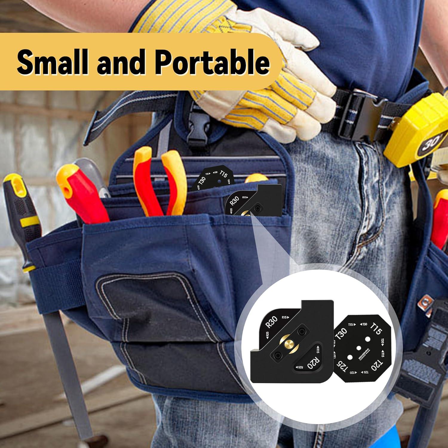 Plantilla de Router Esquina 8 en 1 Aleación Aluminio AmaCielo