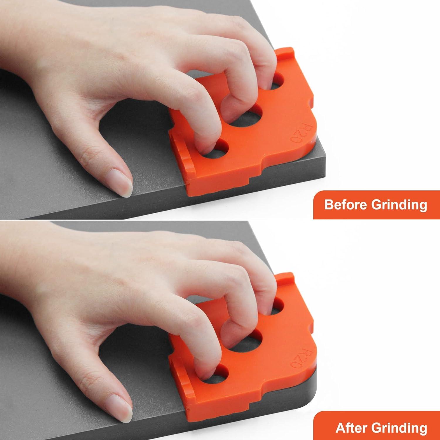 Plantillas de Router inBovoga 4 Pcs ABS CNC Esquinas Redondeadas