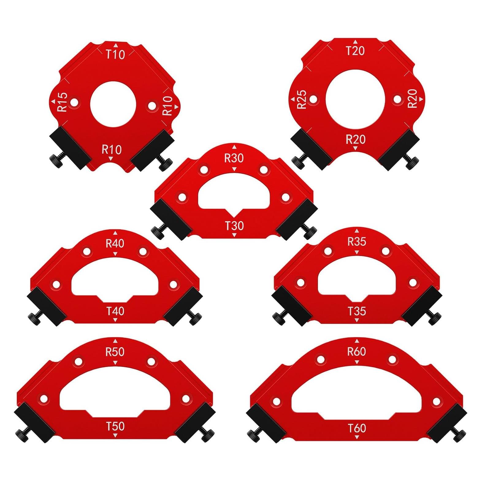 Plantilla de Router de Radio 7 Piezas Newbounce - Corte de Arcos