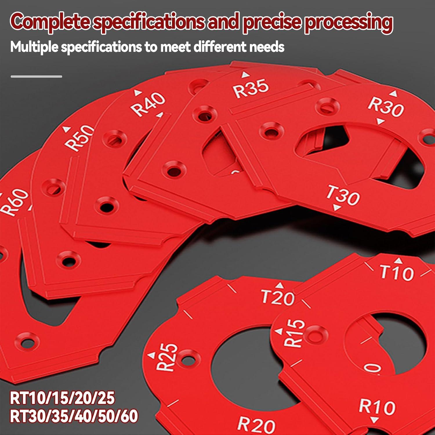 Plantilla de Router de Radio 7 Piezas Newbounce - Corte de Arcos