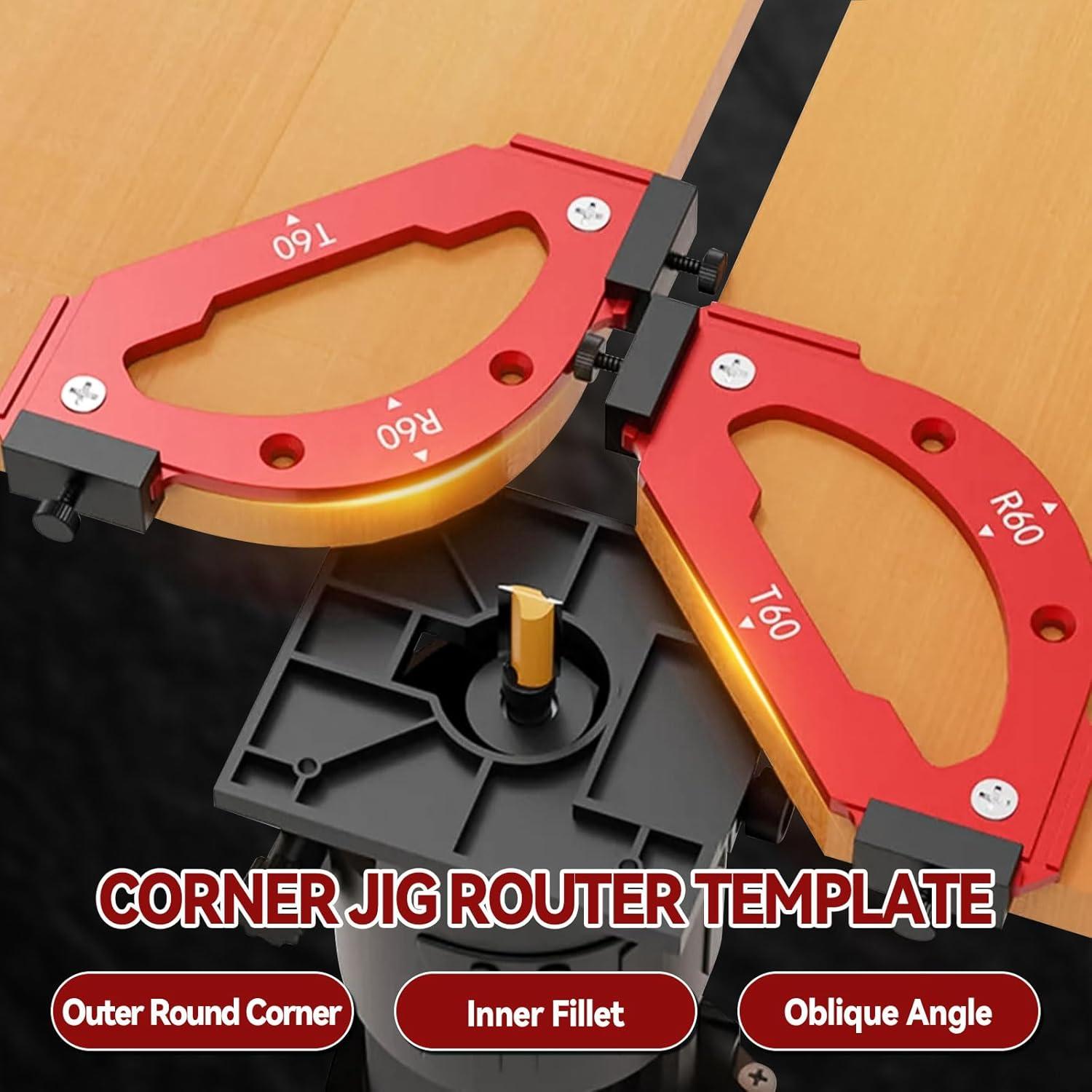 Plantilla de Router de Radio 7 Piezas Newbounce - Corte de Arcos