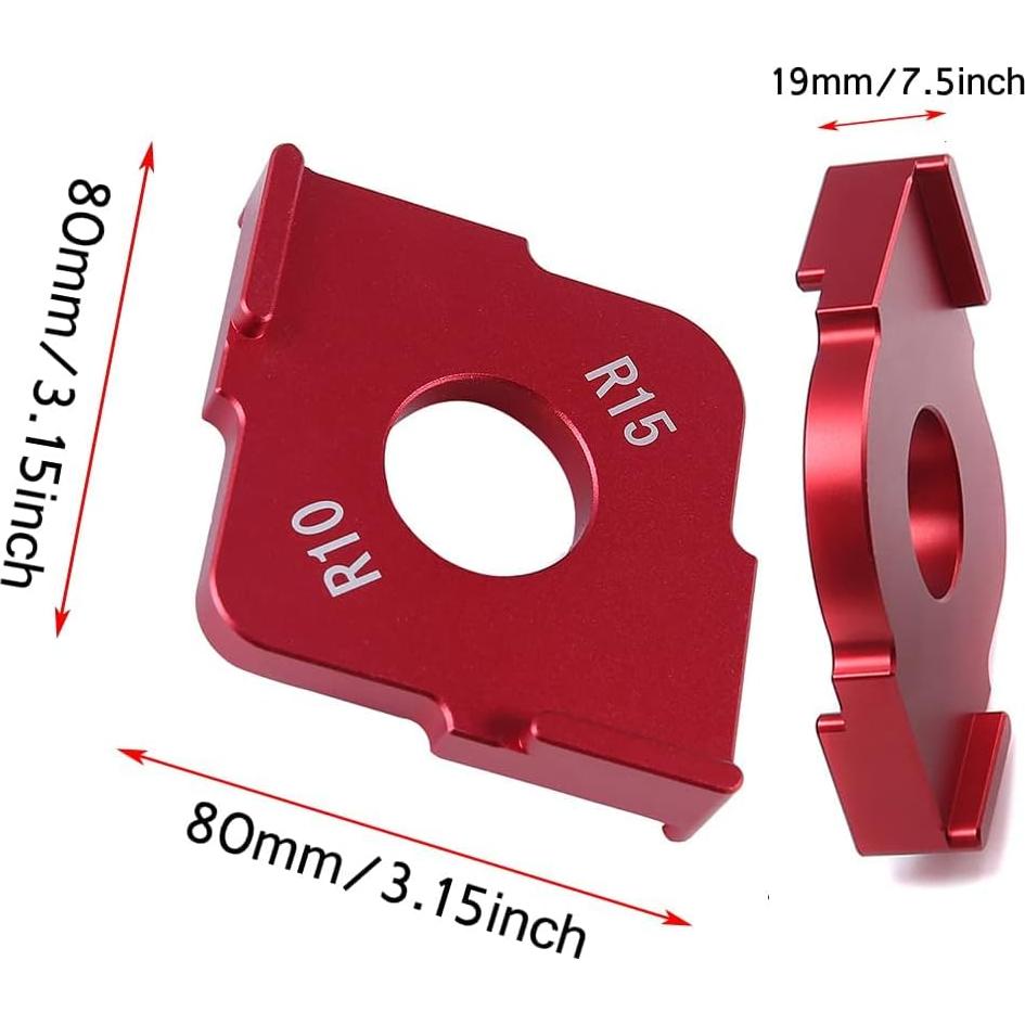 Plantillas de Router de Radio BROYEUR 3 Pcs R5 R10 R15 R20 R25 R30