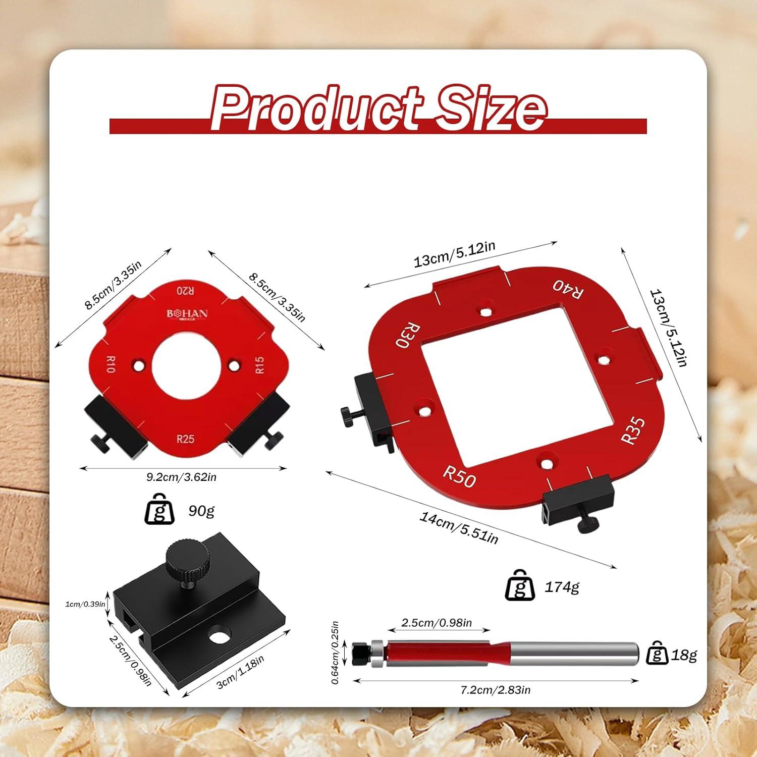 Conjunto de Plantillas para Router Xanadued 4-en-1 R10-R50