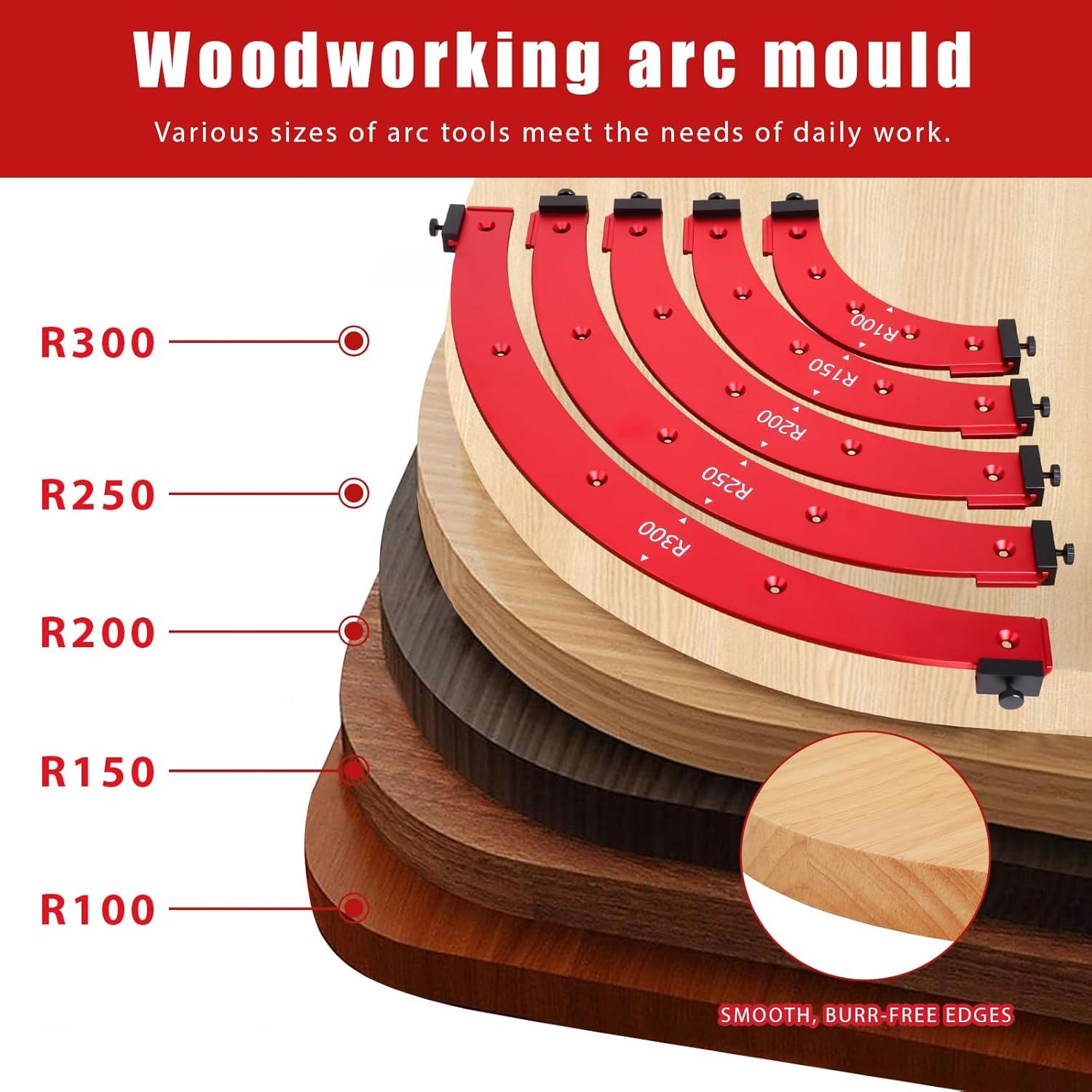 Plantilla de Router de Esquina JSZYO - Aluminio 5 Piezas