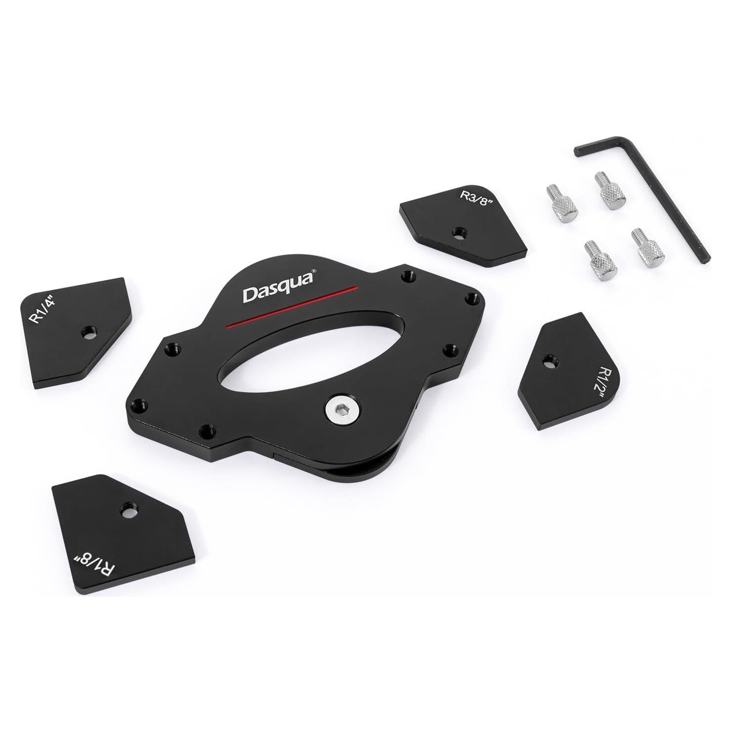 Conjunto de Plantillas de Radio de Esquina Dasqua 7 Piezas