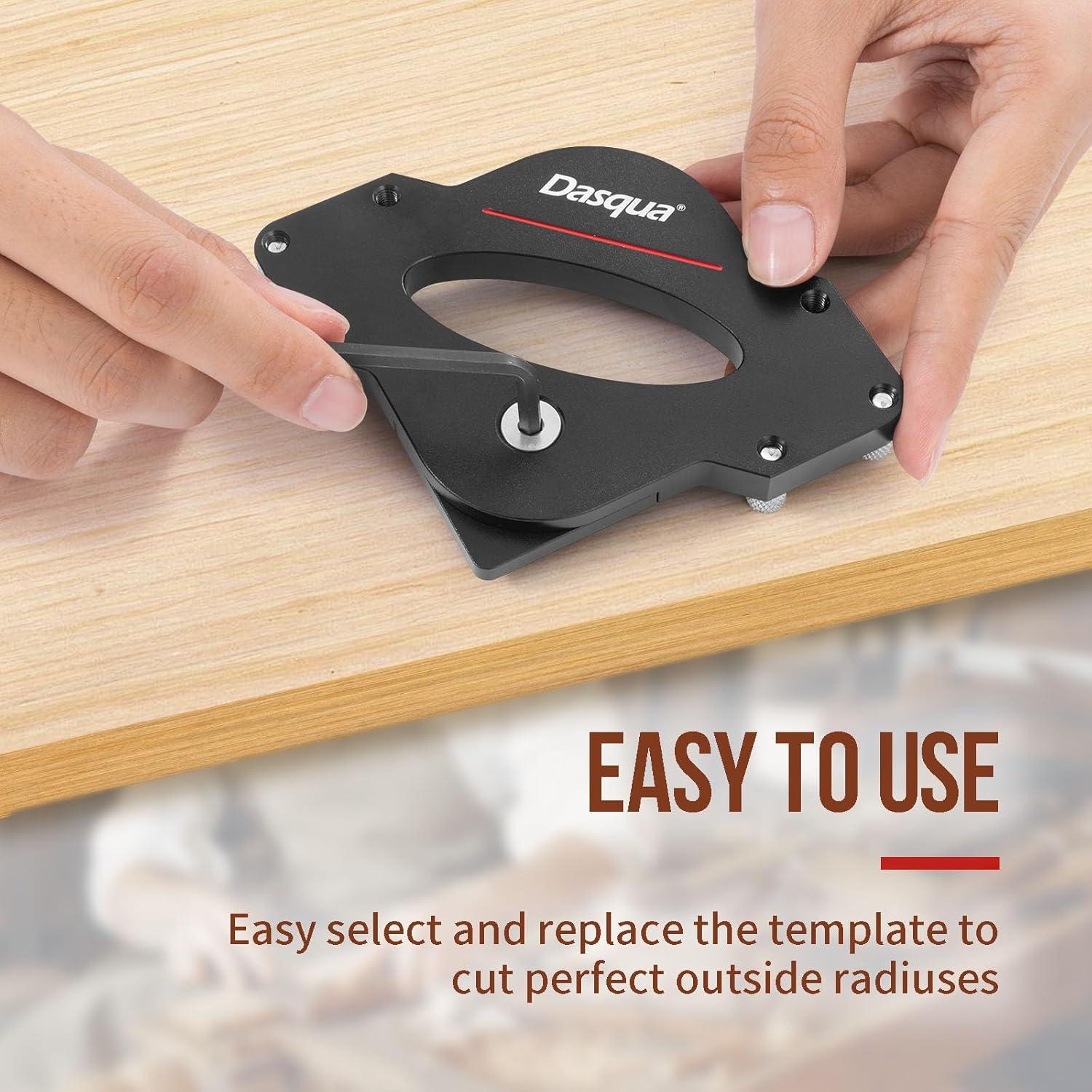 Conjunto de Plantillas de Radio de Esquina Dasqua 7 Piezas