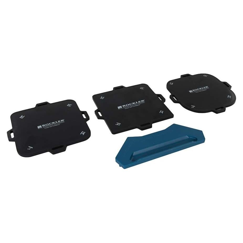 Juego de 3 Plantillas de Router Rockler para Cortar Esquinas