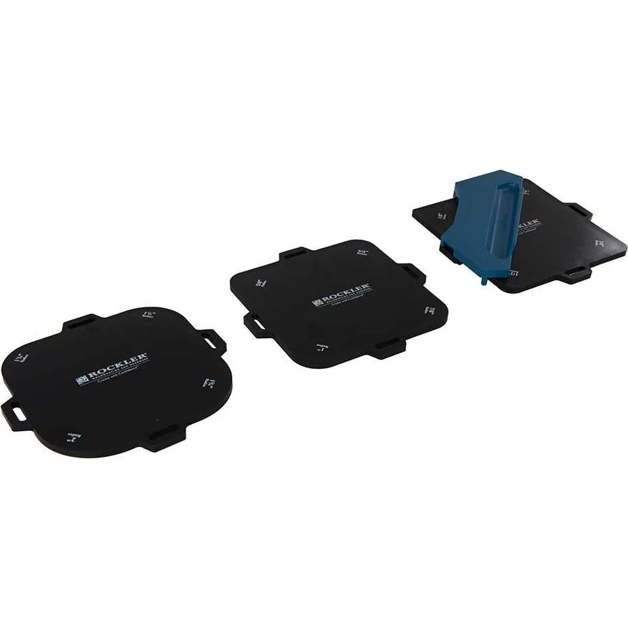 Juego de 3 Plantillas de Router Rockler para Cortar Esquinas