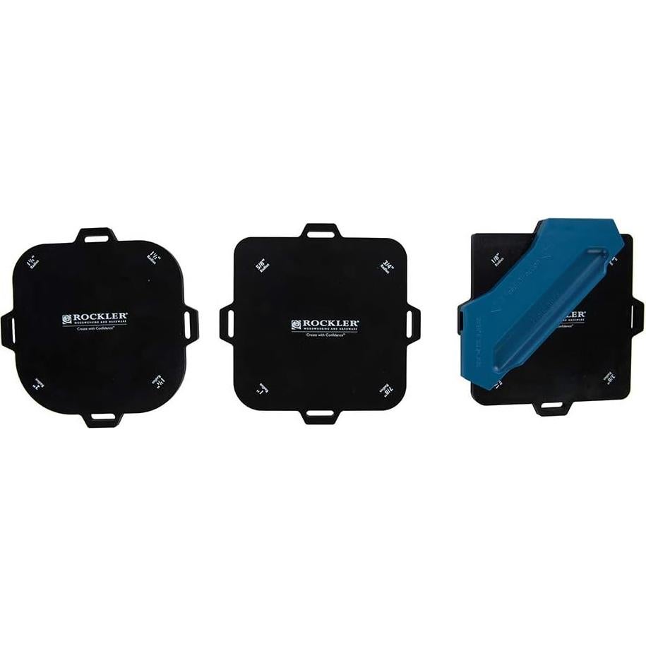Juego de 3 Plantillas de Router Rockler para Cortar Esquinas