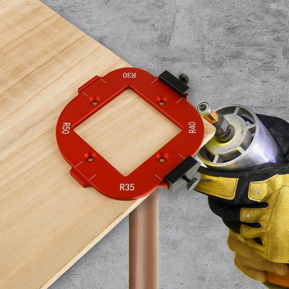 Plantilla de Radio de Esquina para Router YiJAYiCAMA - 2 Pcs R10-R50