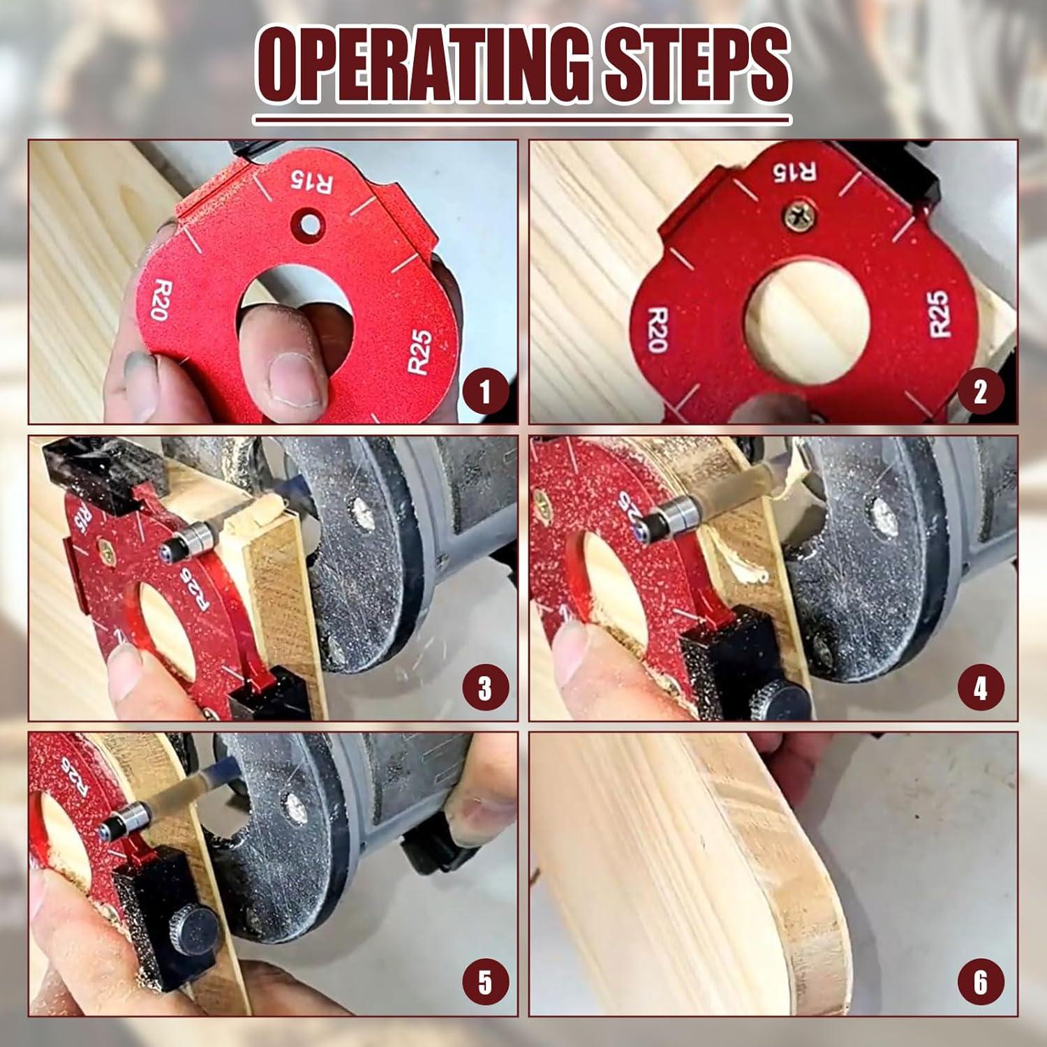 Plantilla de Router de Radio Mescream R10-R50 para Carpintería