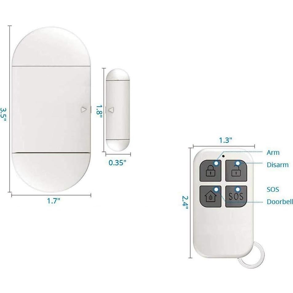 Alarma de Puerta Inalámbrica HENDUN 130dB con Control Remoto