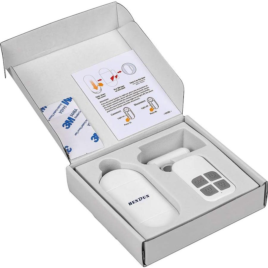 Alarma de Puerta Inalámbrica HENDUN 130dB con Control Remoto