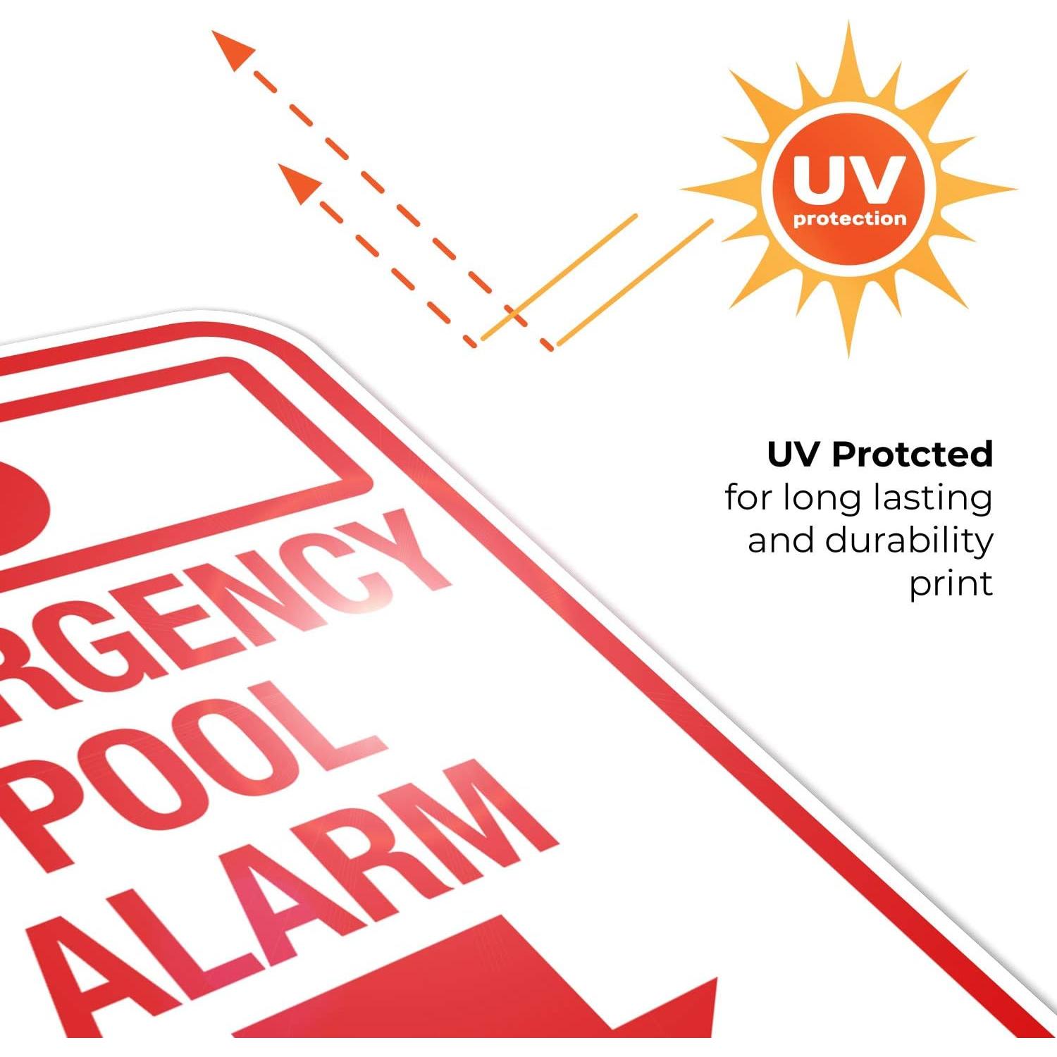 Cartel de Alarma de Emergencia para Piscina Sigo Signs 30x45 cm