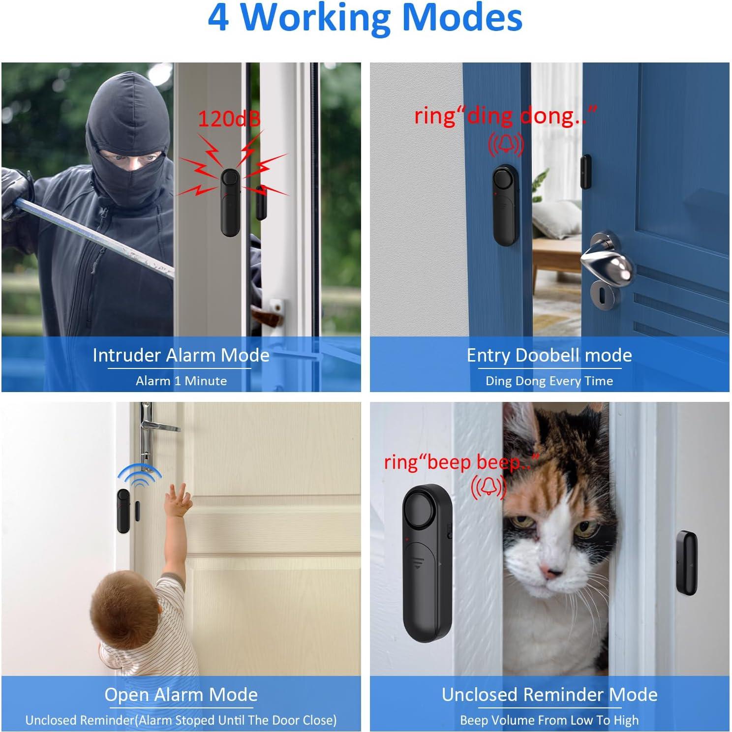 Alarma de Puerta y Ventana Metak D130 - 5 Sensores 120dB