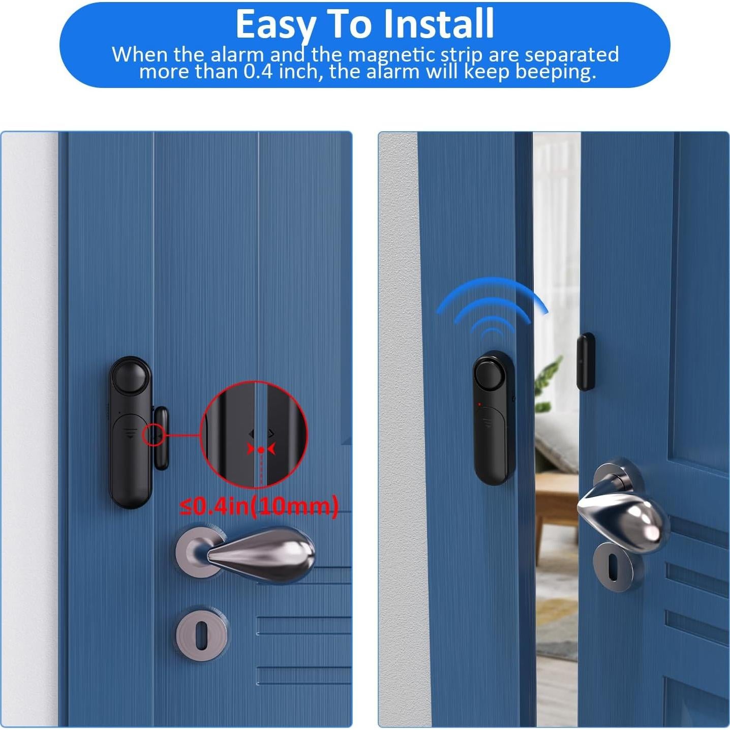 Alarma de Puerta y Ventana Metak D130 - 5 Sensores 120dB