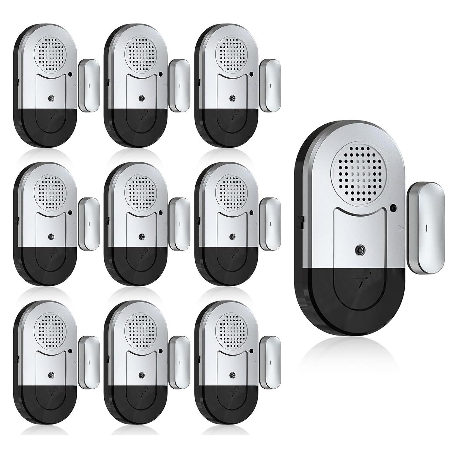 Alarmas de Puerta y Ventana Sanjie - 10 Paquetes, 125dB, Fácil Instalación