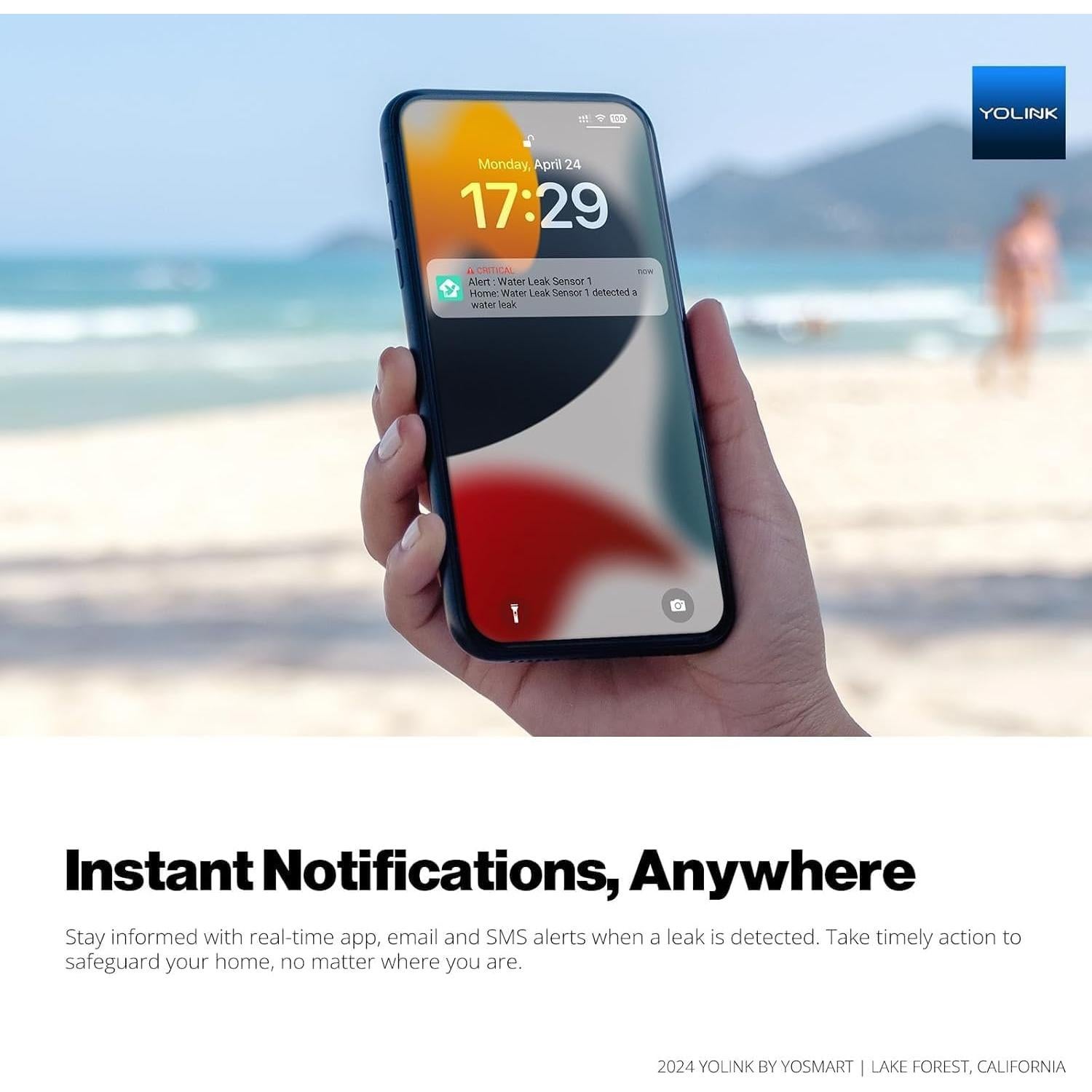 YoLink FlowSmart Medidor de Agua Inteligente con Cierre Automático