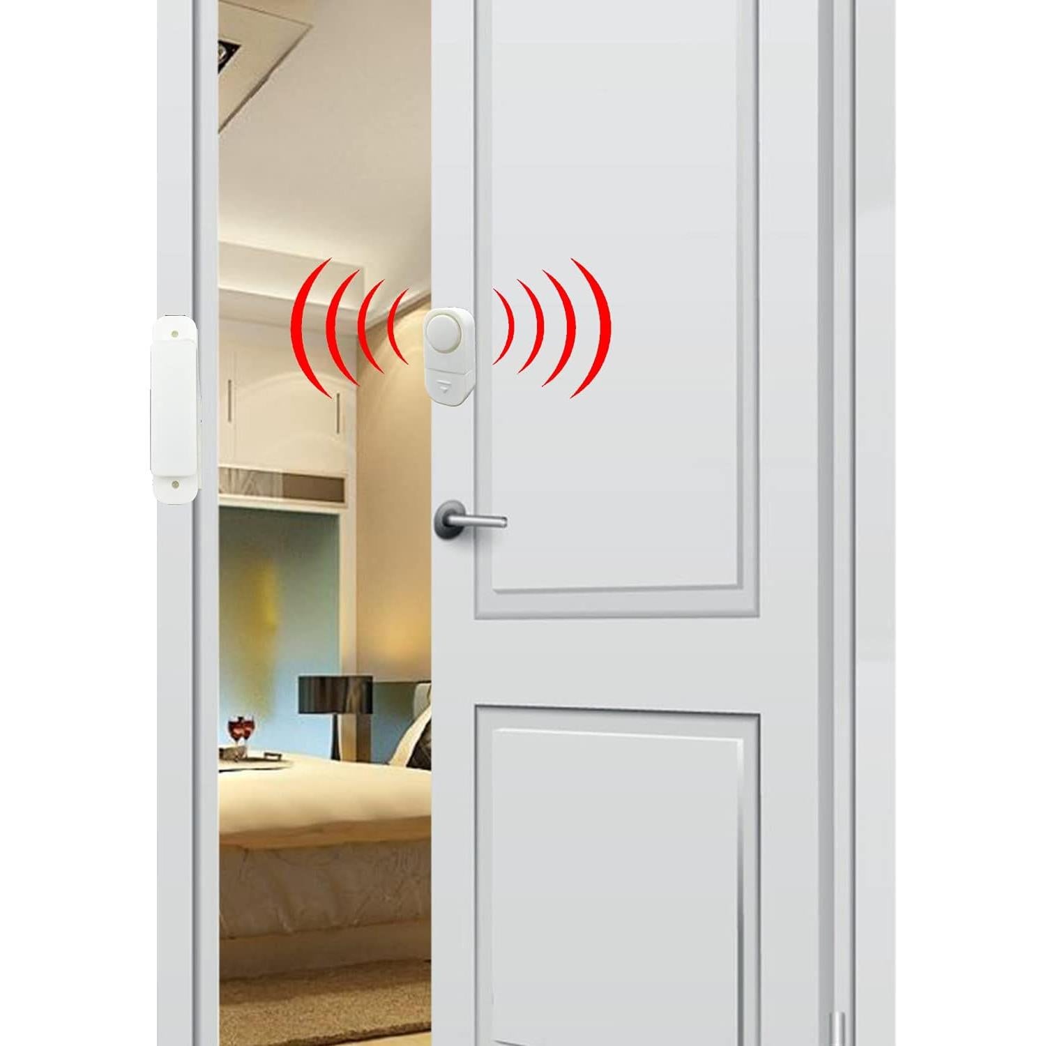 Paquete de 6 Alarmas de Seguridad Inalámbricas Alovexiong