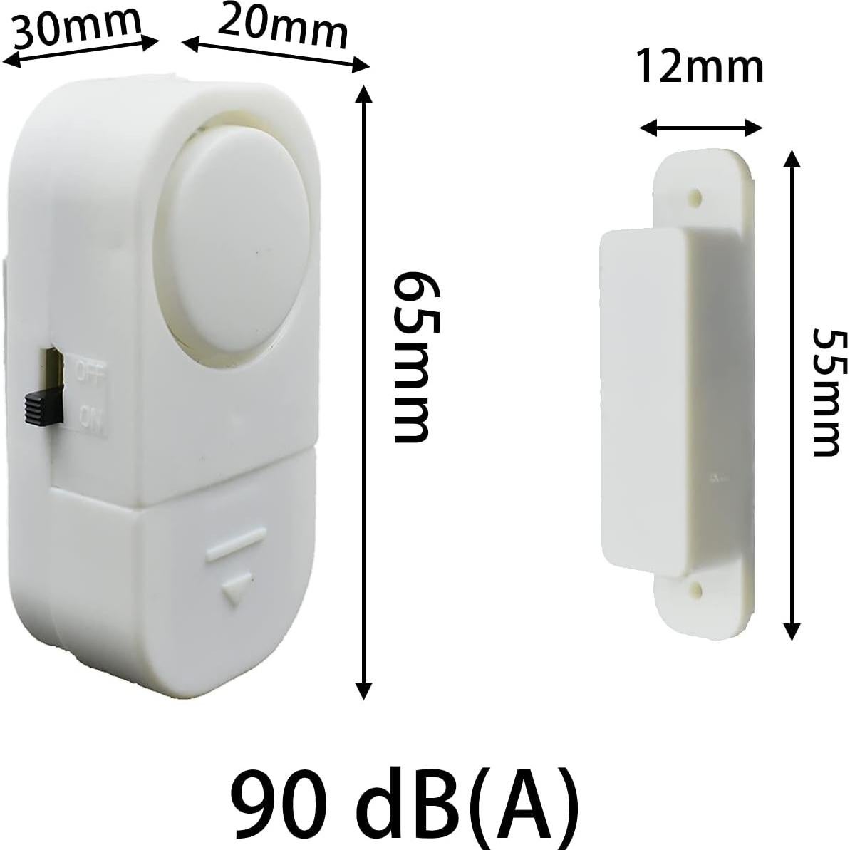 Paquete de 6 Alarmas de Seguridad Inalámbricas Alovexiong