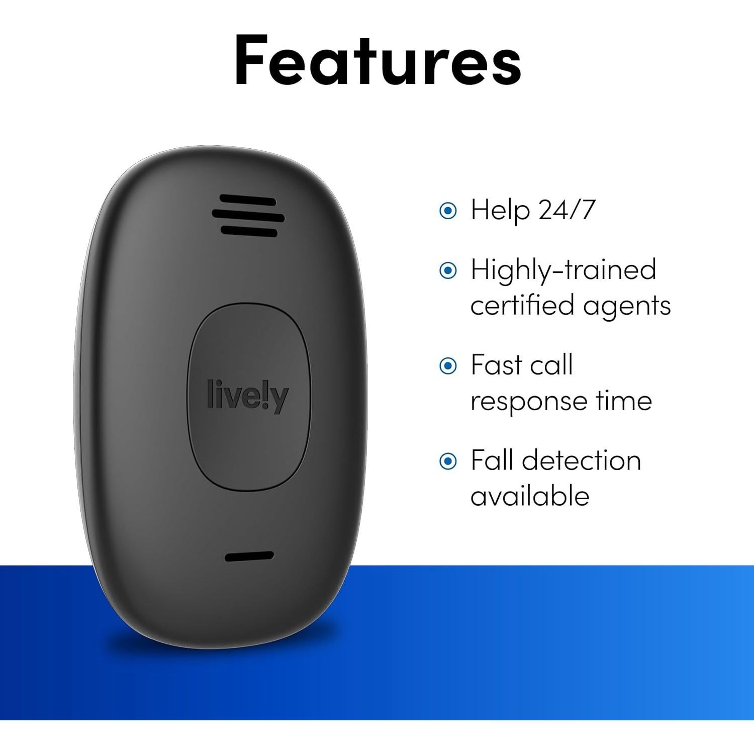 Lively Mobile2 - Dispositivo de Alerta Médica Impermeable 24/7
