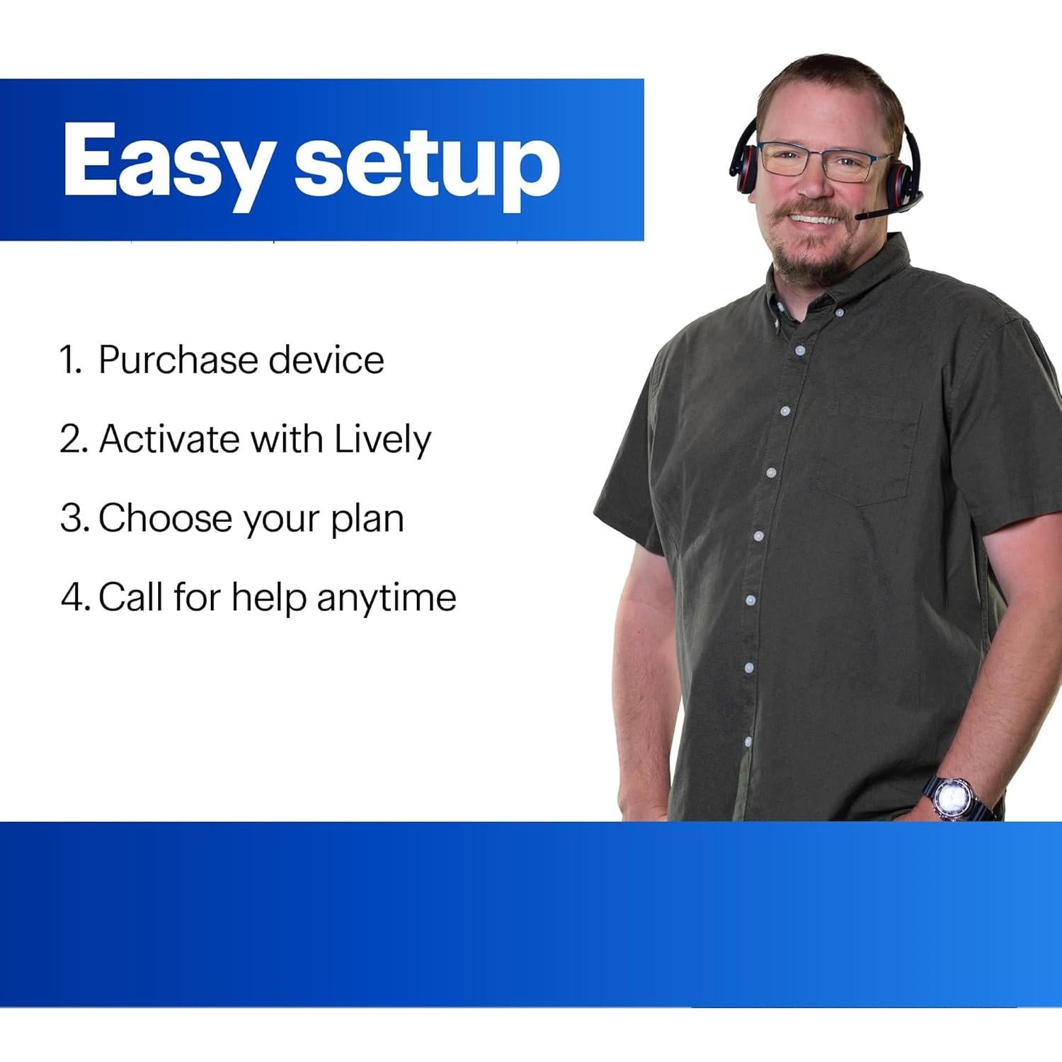 Lively Mobile2 - Dispositivo de Alerta Médica Impermeable 24/7