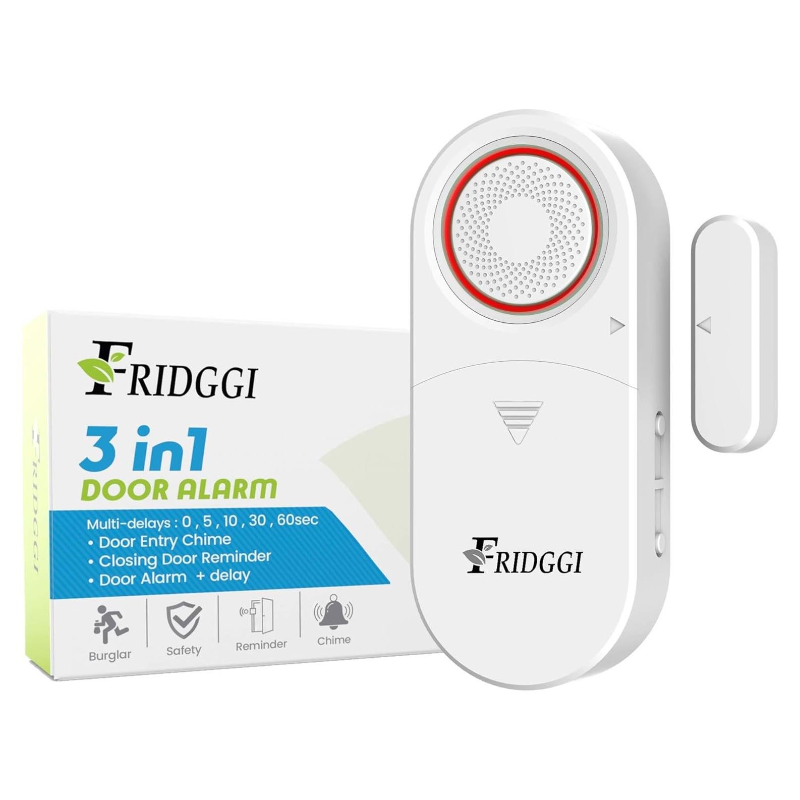 Alarma de Puerta 3en1 Fridggi - 80 a 120 dB, 7 Modos