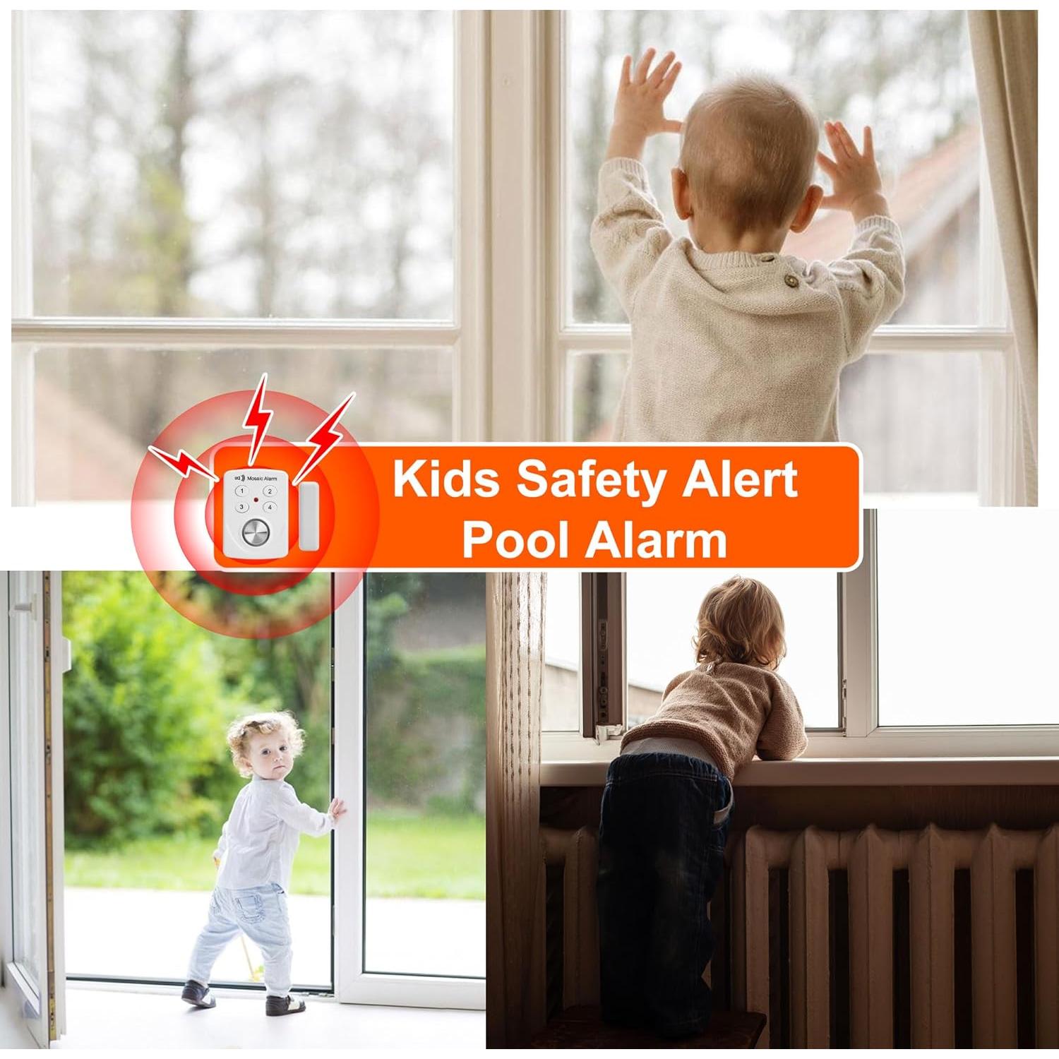 Paquete de 3 Alarmas de Puerta Ventana MH306V 130dB