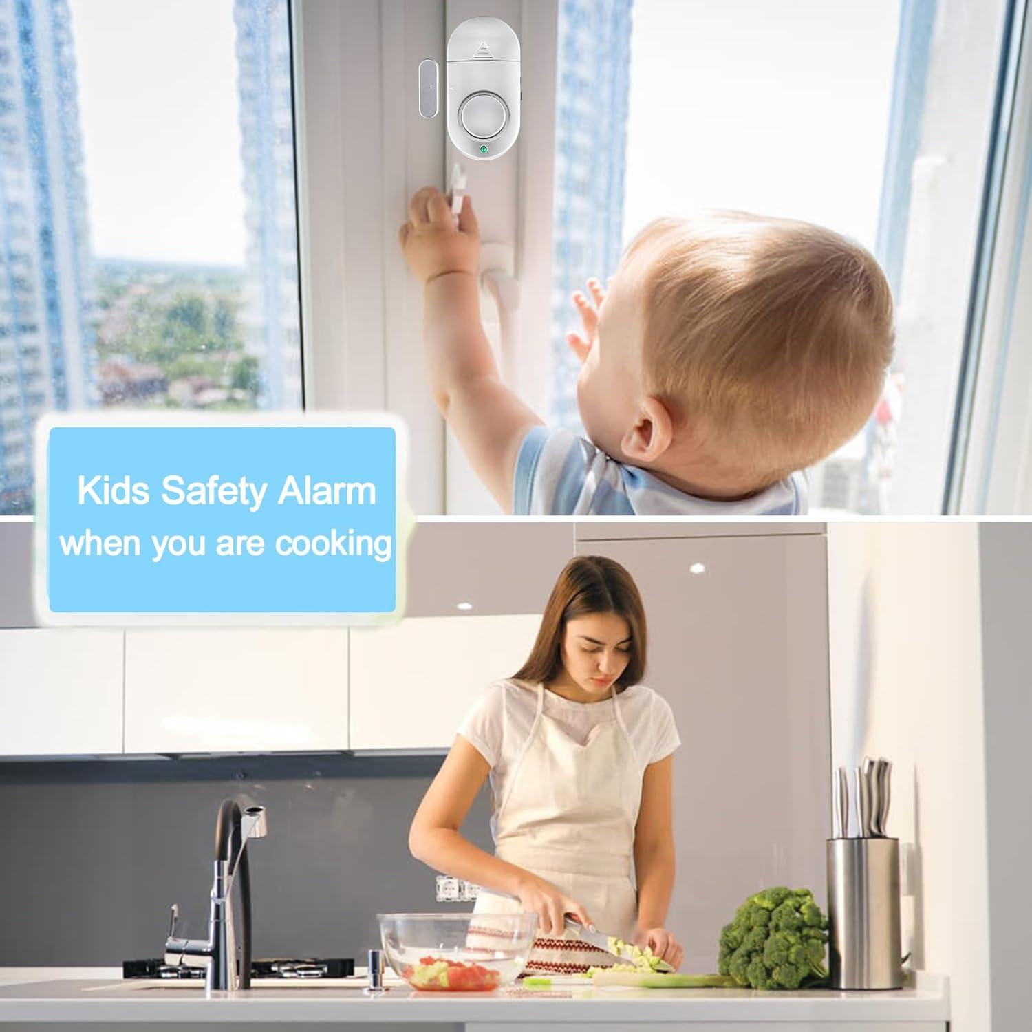 Sensor de Alarma Magnético Rinetiy 12 Piezas 120 dB